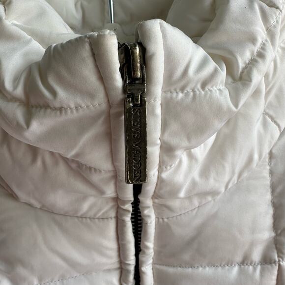 Steve Madden White Down Puffer Coat - Picture 6 of 9
